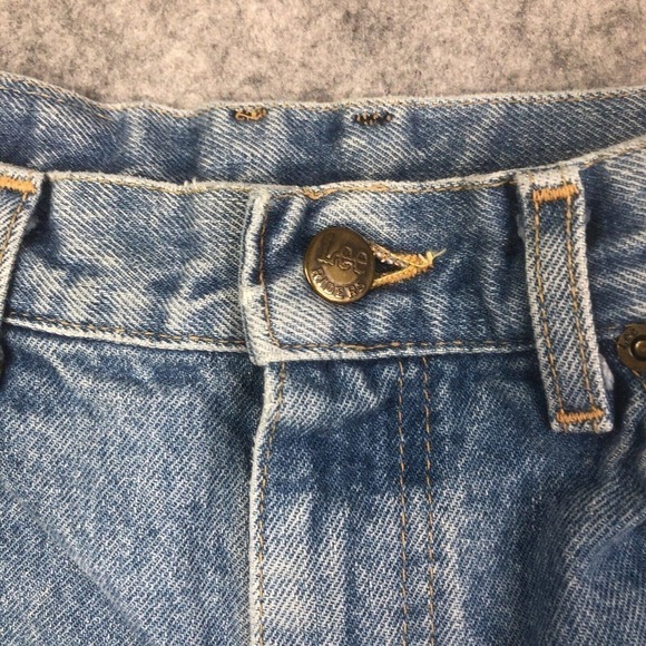 Vintage Lee Jeans Womens 9 Medium Blue High Waist 80s 90s USA Made Mom Denim - Picture 4 of 11